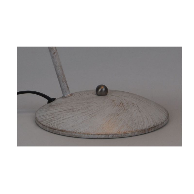 Настолна лампа с функция за регулиране на метален нюанс и бяло матово злато