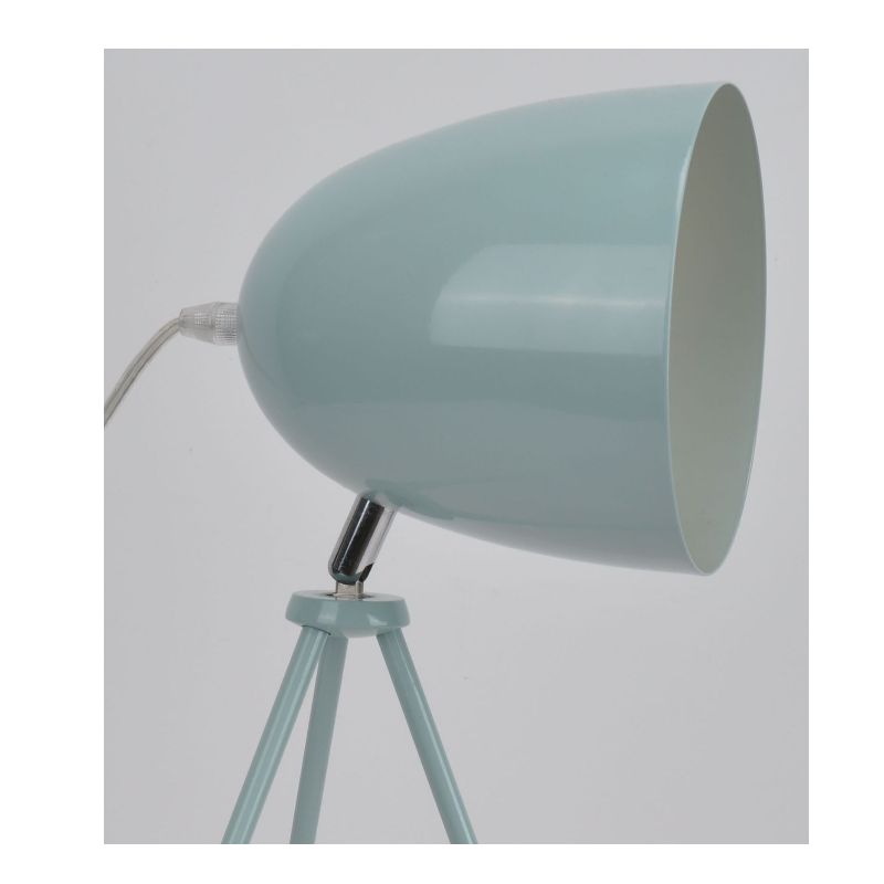 Триножна лампа с метален нюанс и функция за регулиране