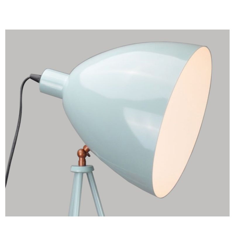 Подова лампа за статив с метален нюанс и функция за регулиране