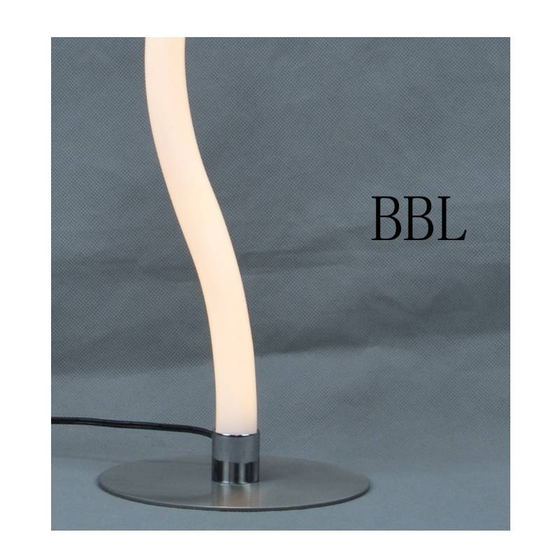LED настолна лампа с акрилна тръба с форма на вълна