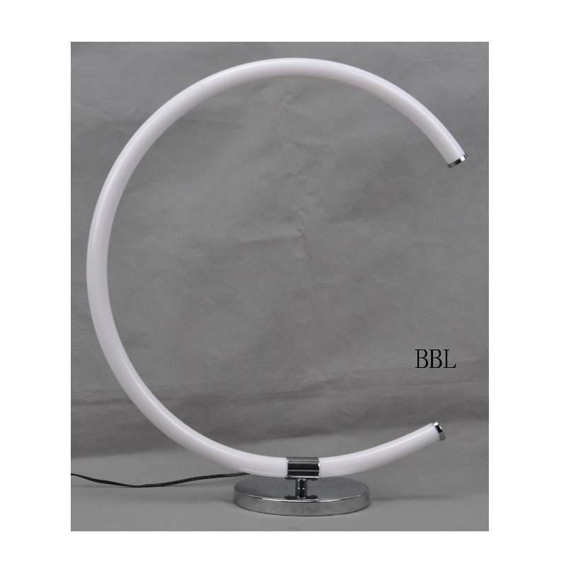 LED настолна лампа с акрилна тръба с форма С