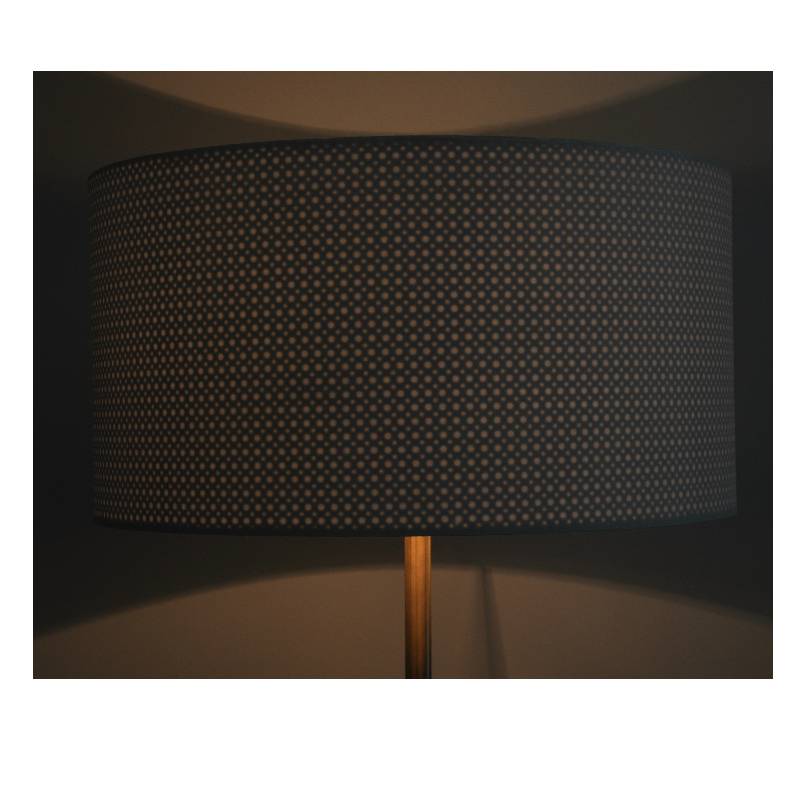 Модерна подова лампа с сянка от плат
