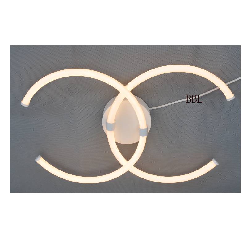 LED таванска лампа с по-голяма двойна C акрилна тръба